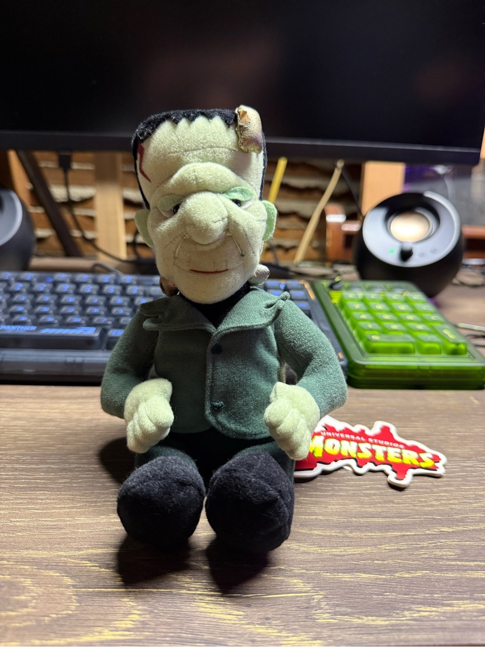Green Frankenstein Plush Toy - Soft Small Plush